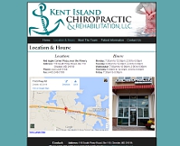 Kent Island Chiropractic website snapshot