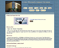 Living Water Lutheran website snapshot