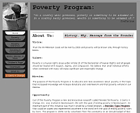 Poverty Program website snapshot