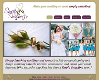 Simply Smashing Weddings & Events website snapshot